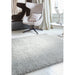 Payton Soft Shimmer Silky Polyester Plain Shaggy Silver Rug