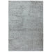 Payton Soft Shimmer Silky Polyester Plain Shaggy Silver Rug