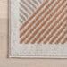 Peach Striped Area Rug for Home Decor