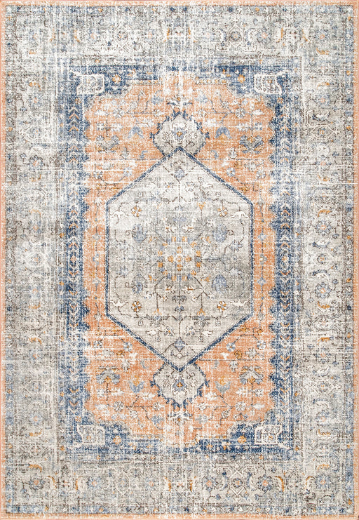 Peach Vintage Area Rug for Home Décor