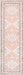 Peach Washable Area Rug With Faded Rosette Design