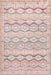 Peach Washable Kaleidoscope Area Rug 120x180 cm