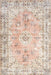 Peach Washable Rosette Medallion Area Rug 120x180 cm