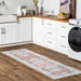 Peach Washable Vintage Medallion Area Rug 120x180 cm
