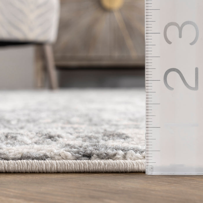 Peony Floral Area Rug 160x230 cm Grey