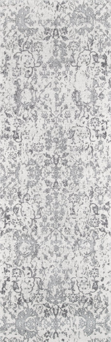 Peony Floral Area Rug Grey 150x240 cm