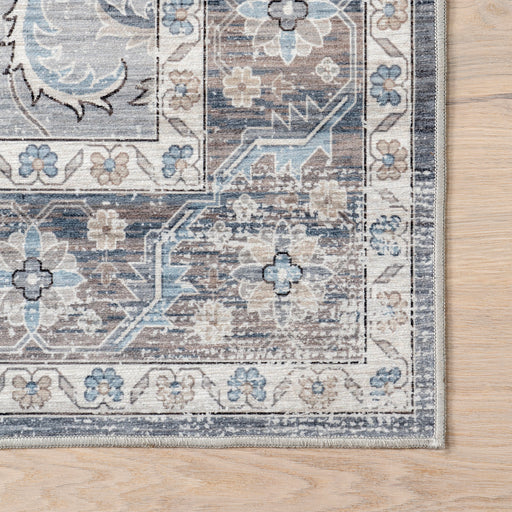 Performance Washable Rug Grey 120x180 cm Stain Resistant