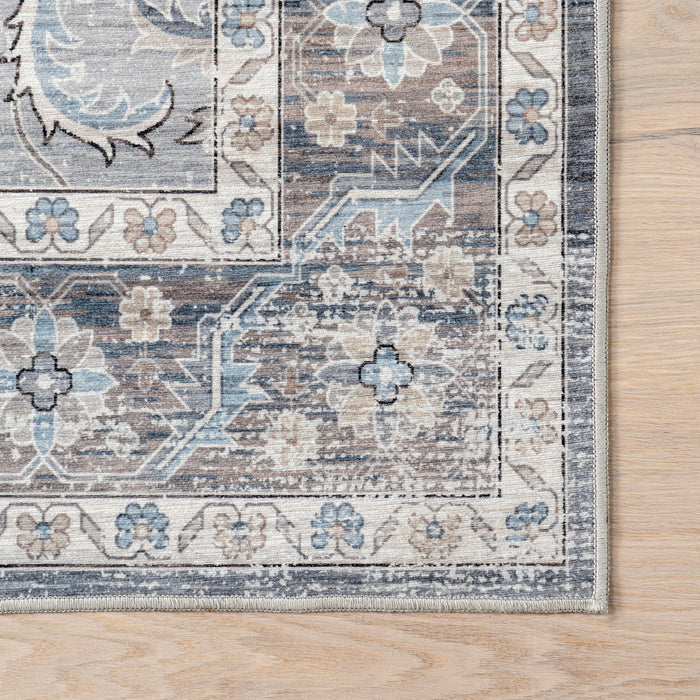 Performance Washable Rug Grey 120x180 cm Stain Resistant