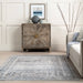 Performance Washable Rug Grey 120x180 cm Stain Resistant