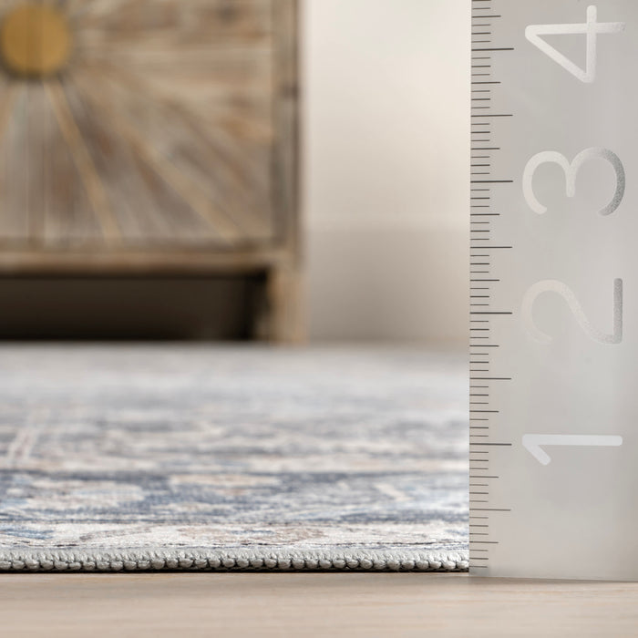 Performance Washable Rug Grey 120x180 cm Stain Resistant