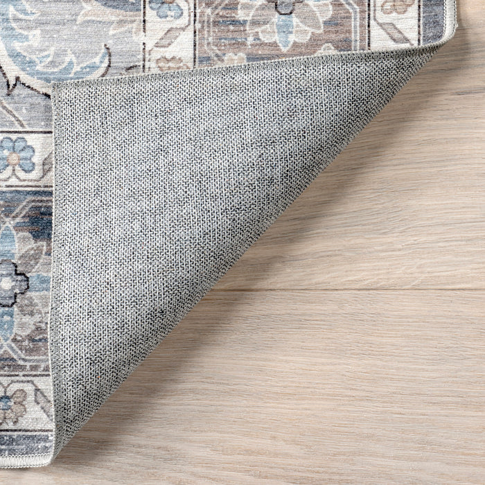 Performance Washable Rug Grey 120x180 cm Stain Resistant