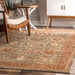 Persian Area Rug 140x200cm Olive Green Design