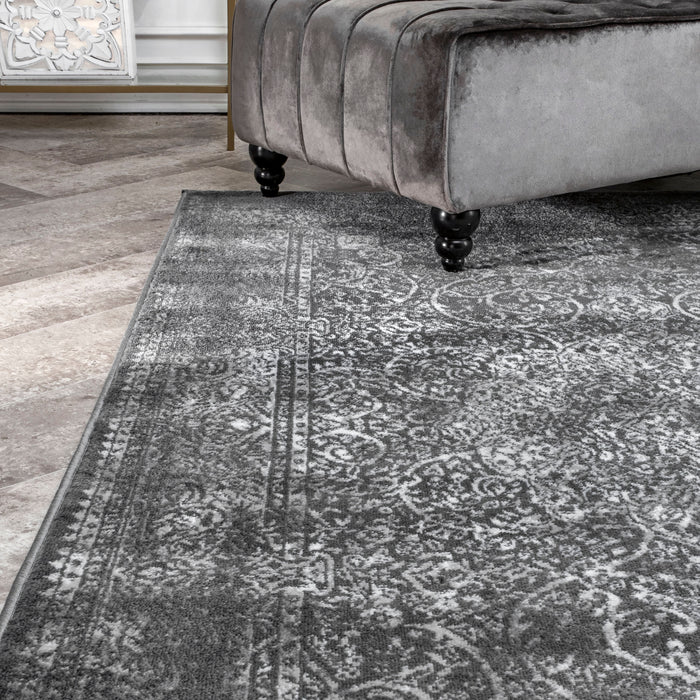 Persian Area Rug Dark Grey 160x230 cm