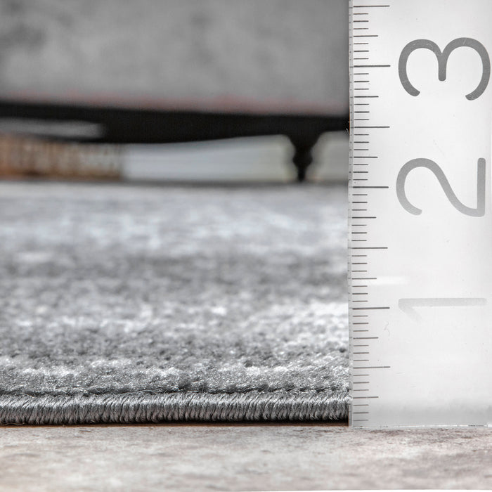 Persian Area Rug in Dark Grey for Modern Homes