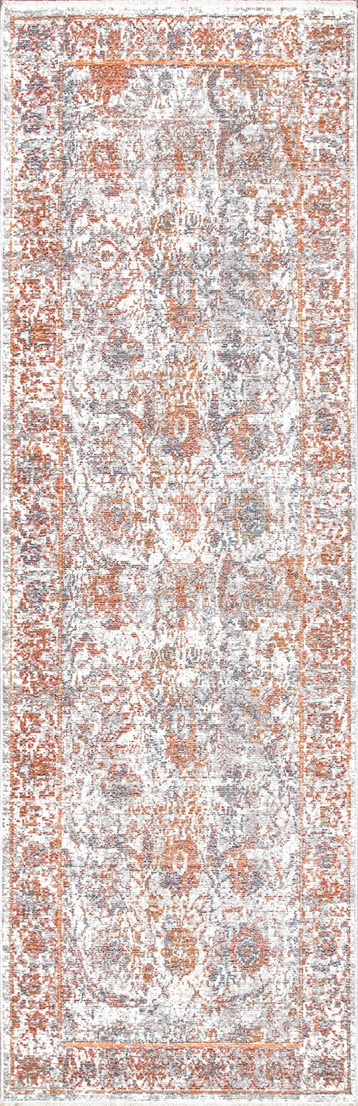 Tappeto persiano con frange Charmia 160x230 cm Arancione