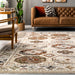 Persian Fringed Area Rug 160x230 cm Beige