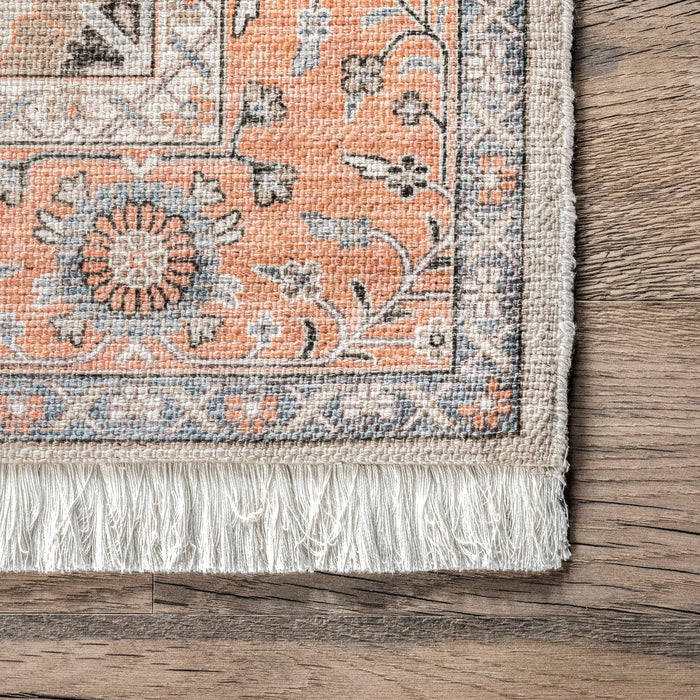 Persian Garden Area Rug 120x180 cm in Peach Color