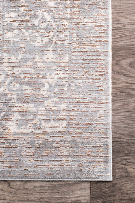 Persian Grey Area Rug with Vintage Design