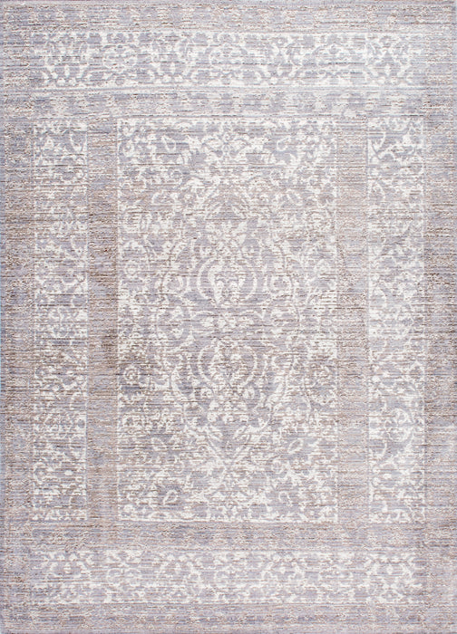 Persian Grey Area Rug with Vintage Design