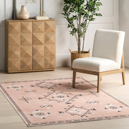 Persian Machine Washable Rug 140x200 cm Peach Color
