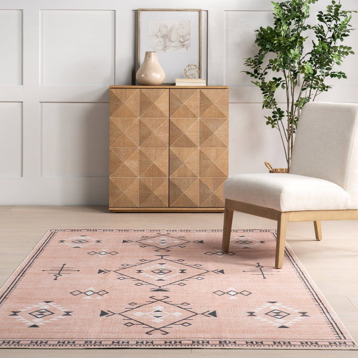 Persian Machine Washable Rug 140x200 cm Peach Color
