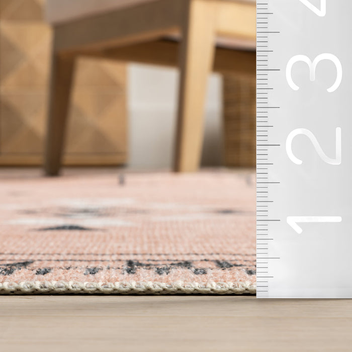 Persian Machine Washable Rug 140x200 cm Peach Color