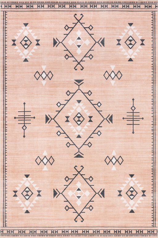 Persian Machine Washable Rug 140x200 cm Peach Color