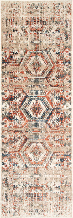 Persian Medallion Area Rug in Beige 160x230 cm