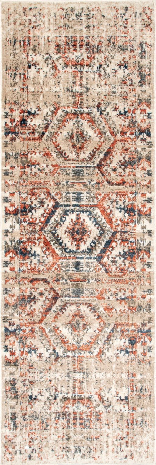 Persian Medallion Area Rug in Beige 160x230 cm