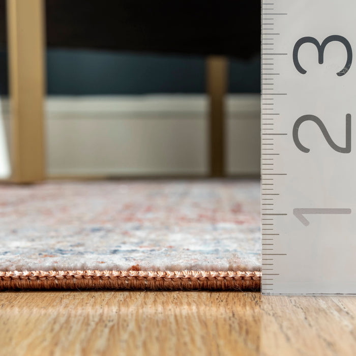 Persian Medallion Area Rug in Grey