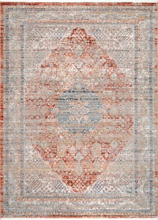 Persian Medallion Area Rug in Grey