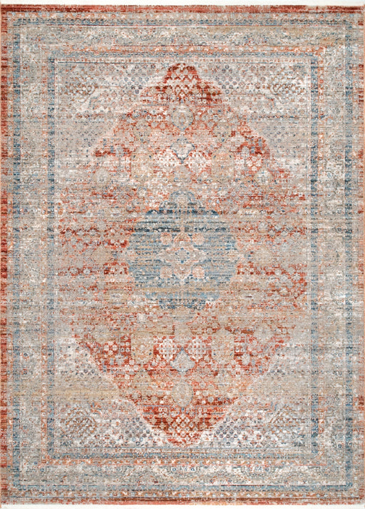 Persian Medallion Area Rug in Grey