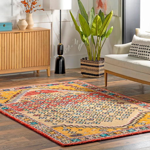 Persian Medallion Wool Rug 160x230 cm Multicolor