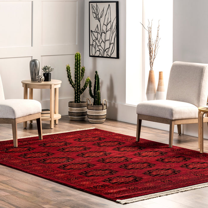 Persian Trellis Area Rug Red 160x230 cm