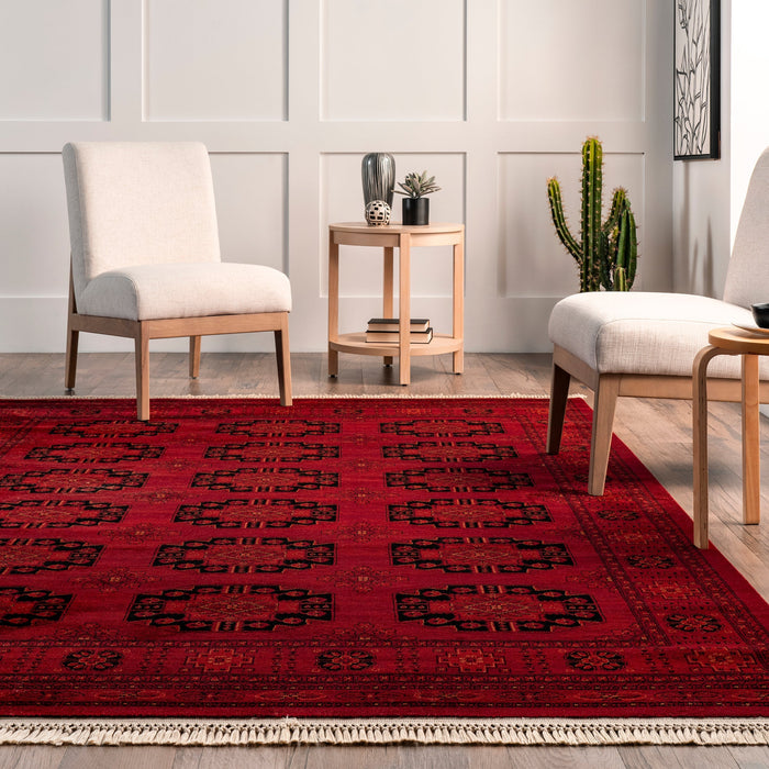 Persian Trellis Area Rug Red 160x230 cm