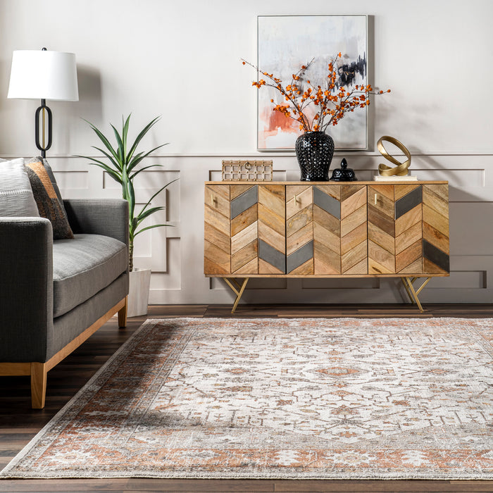 Persian Vintage Area Rug 150x240 cm Beige