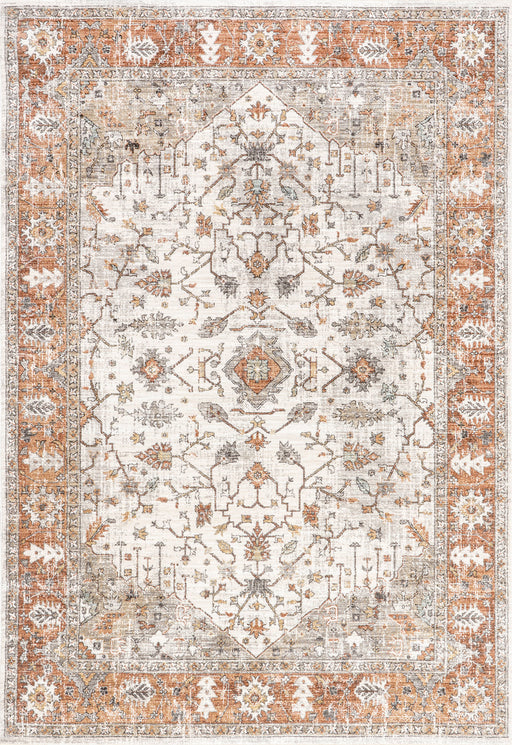 Persian Vintage Beige Area Rug for Home Decor