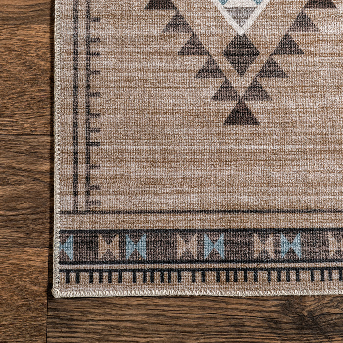 Persian Washable Area Rug 150x240 cm Taupe Color