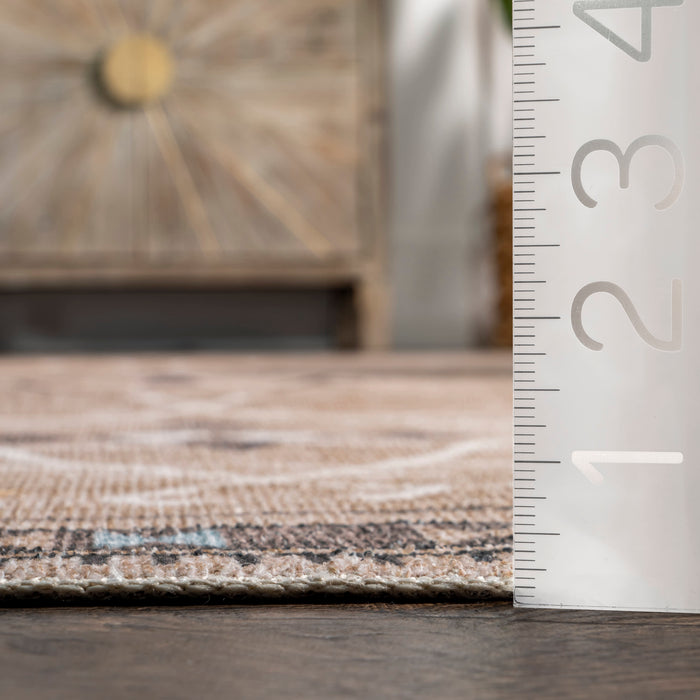 Persian Washable Area Rug 150x240 cm Taupe Color