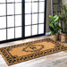 Personalized Coir Door Mat With Initial W For Outdoor Use