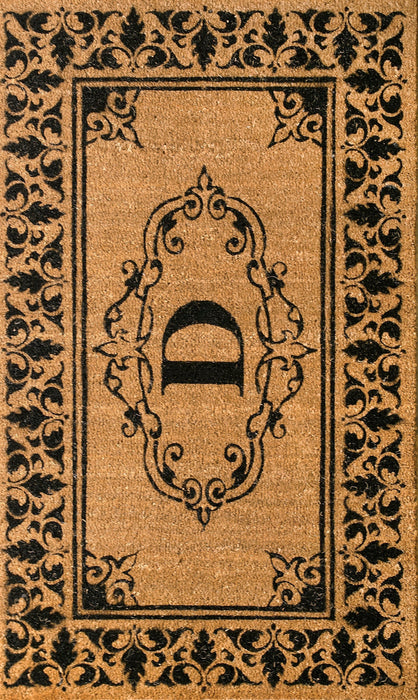 Personalized Outdoor Welcome Mat with Initial D