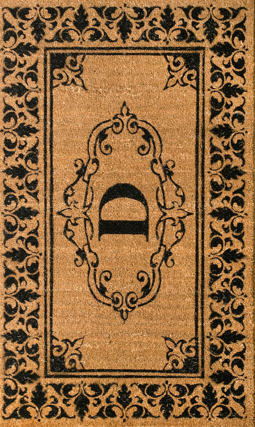 Personalized Outdoor Welcome Mat with Initial D