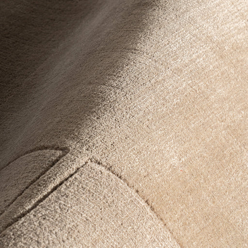 Petra Block Border Wool-Blend Area Rug 150x240 cm Fawn