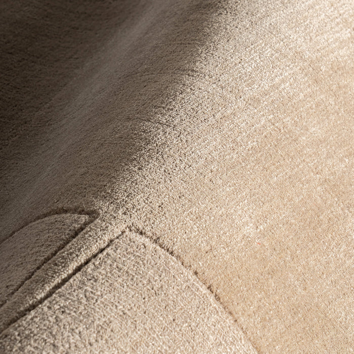 Petra Block Border Wool-Blend Area Rug 150x240 cm Fawn