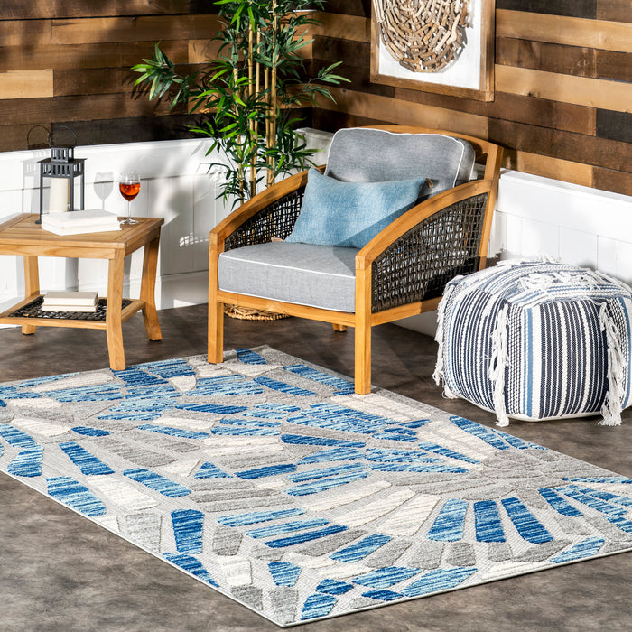 Petra Light Grey Mosaic Rug for Indoor and Outdoor Use