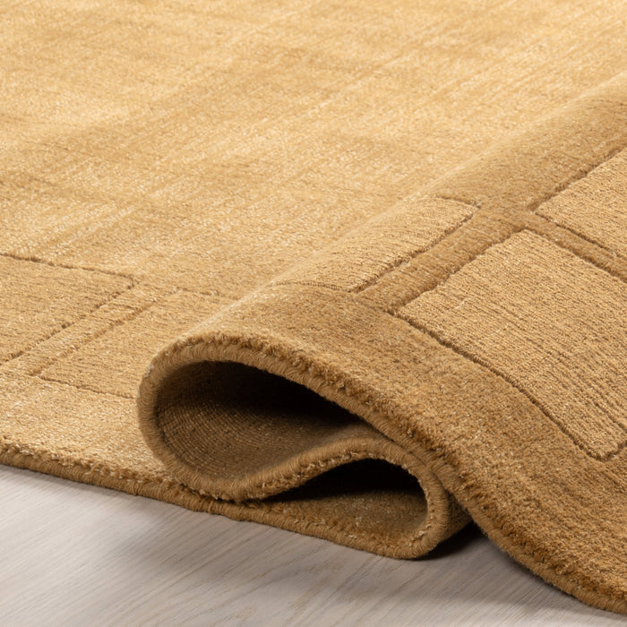 Petra Wool-Blend Area Rug 152 Cm in Wheat Color