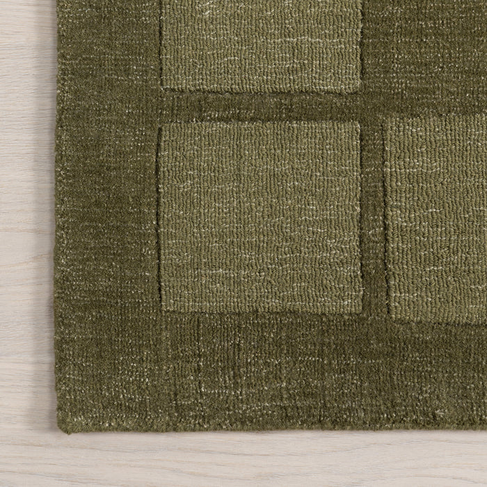 Petra Wool-Blend Area Rug in Verdant Green 160x230 cm