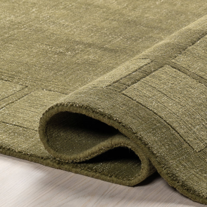 Petra Wool-Blend Area Rug in Verdant Green 160x230 cm
