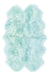 Phoenox Sheepskin Duck Egg Rug