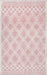 Pink Argyle Trellis Area -matto 160cm x 230cm